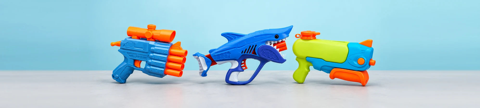 Seleção de brinquedos da coleção Nerf